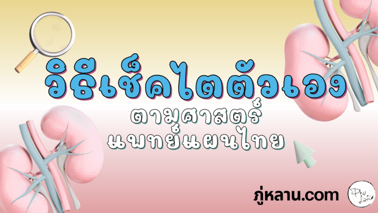 ภู่หลาน สอนวิธีเช็คไตตัวเองง่าย ๆ ตามศาสตร์แพทย์แผนไทย