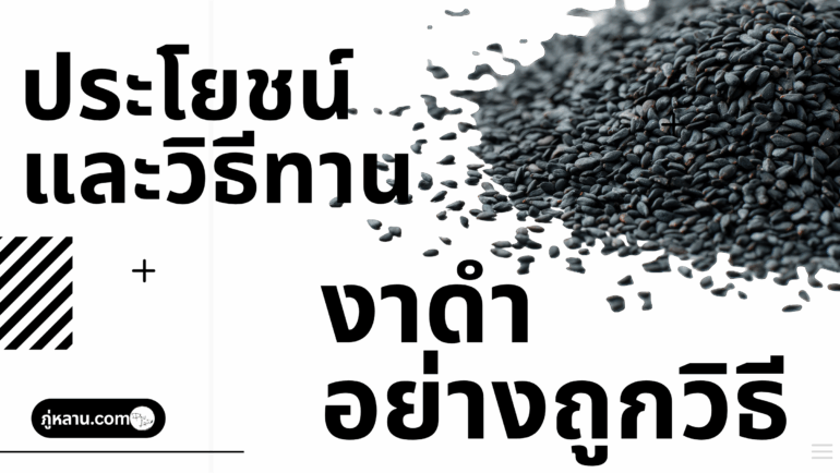 ประโยชน์และวิธีทานงาดำอย่างถูกวิธี