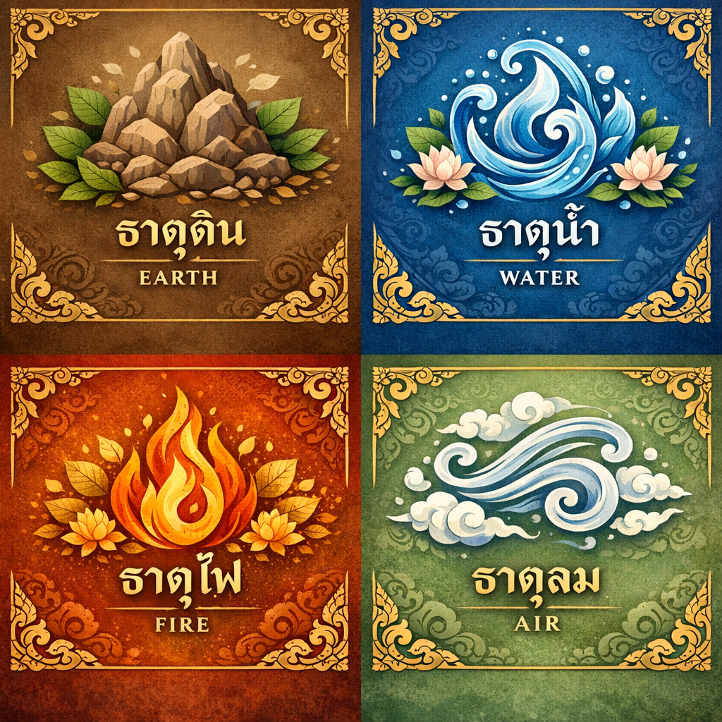 ธาตุ 4 กำเริบ หย่อน พิการ คืออะไร? เช็กอาการเมื่อธาตุไฟ-ธาตุลมไม่สมดุล