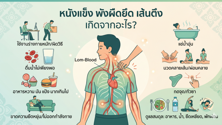 หนังแข็ง พังผืดยึด เส้นตึง เกิดจากอะไร?