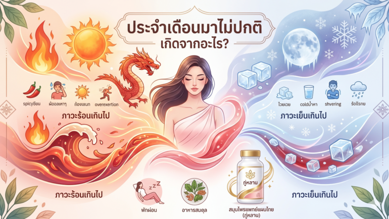 ประจำเดือนมาไม่ปกติ เกิดจากอะไร?