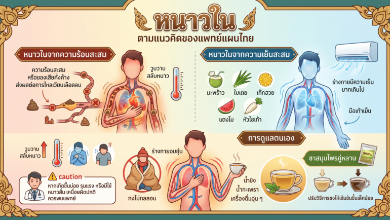 หนาวใน ตามแนวคิดของแพทย์แผนไทย